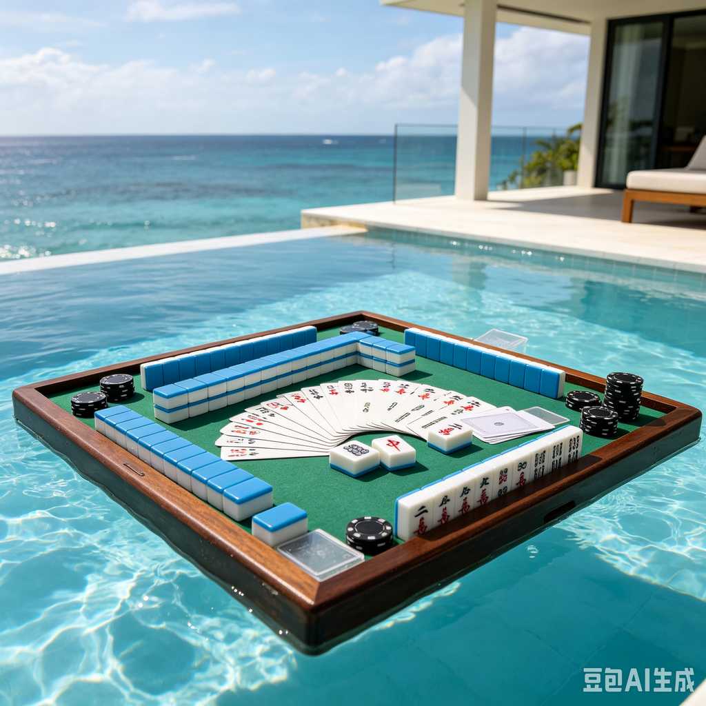 vintage text mahjong set