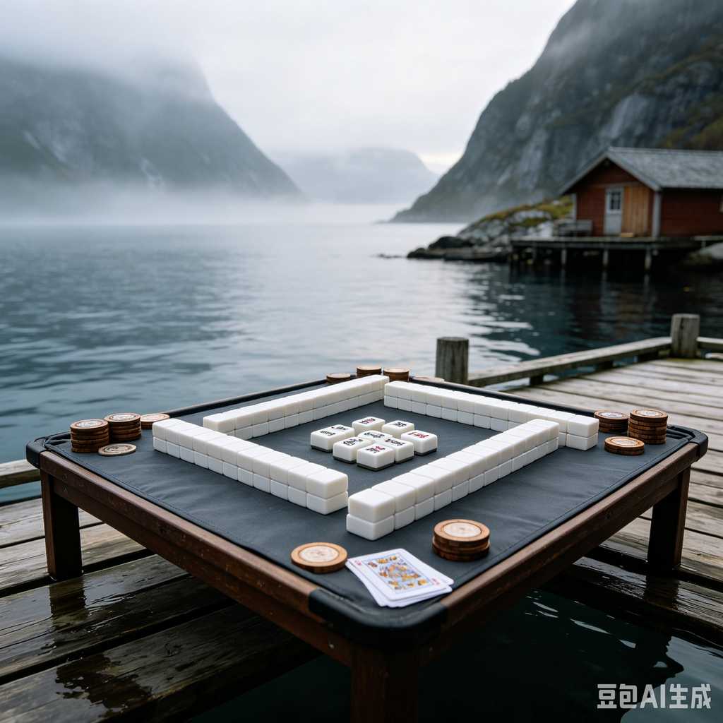 flat print mahjong set