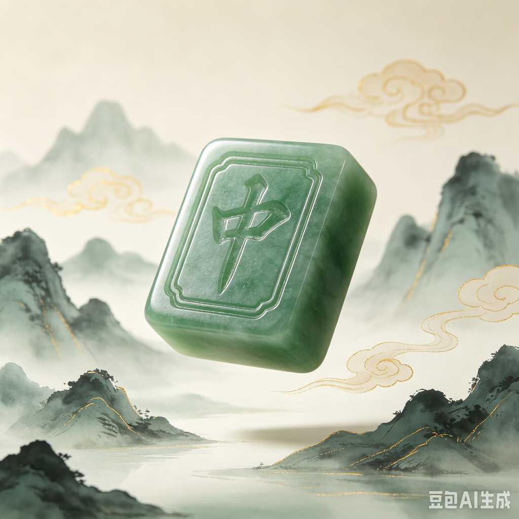 retro text mahjong tiles