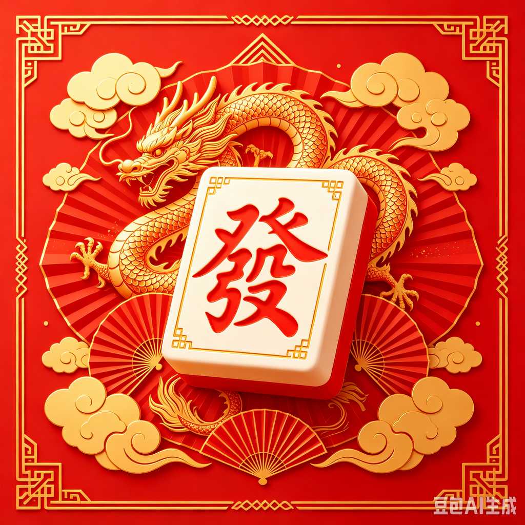 classic oriental board game mahjong