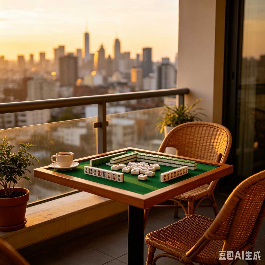 mini travel mahjong set lightweight