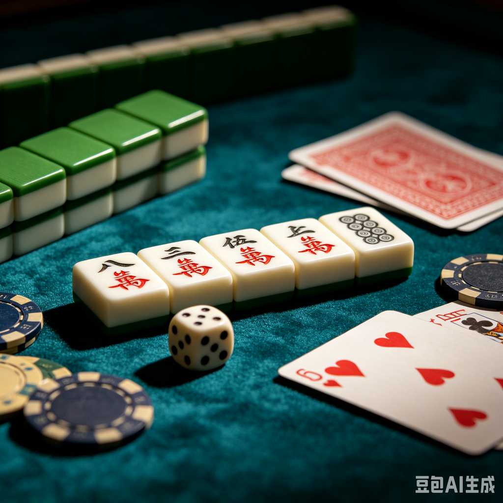 vintage style mahjong set